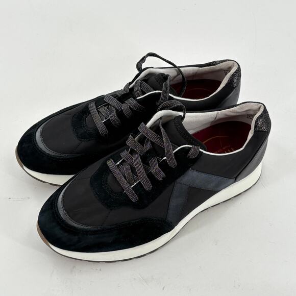 Munro Piper Sneakers 9.5 9.5W Wide Black NWOT Comfort Leather Travel - Picture 7 of 7